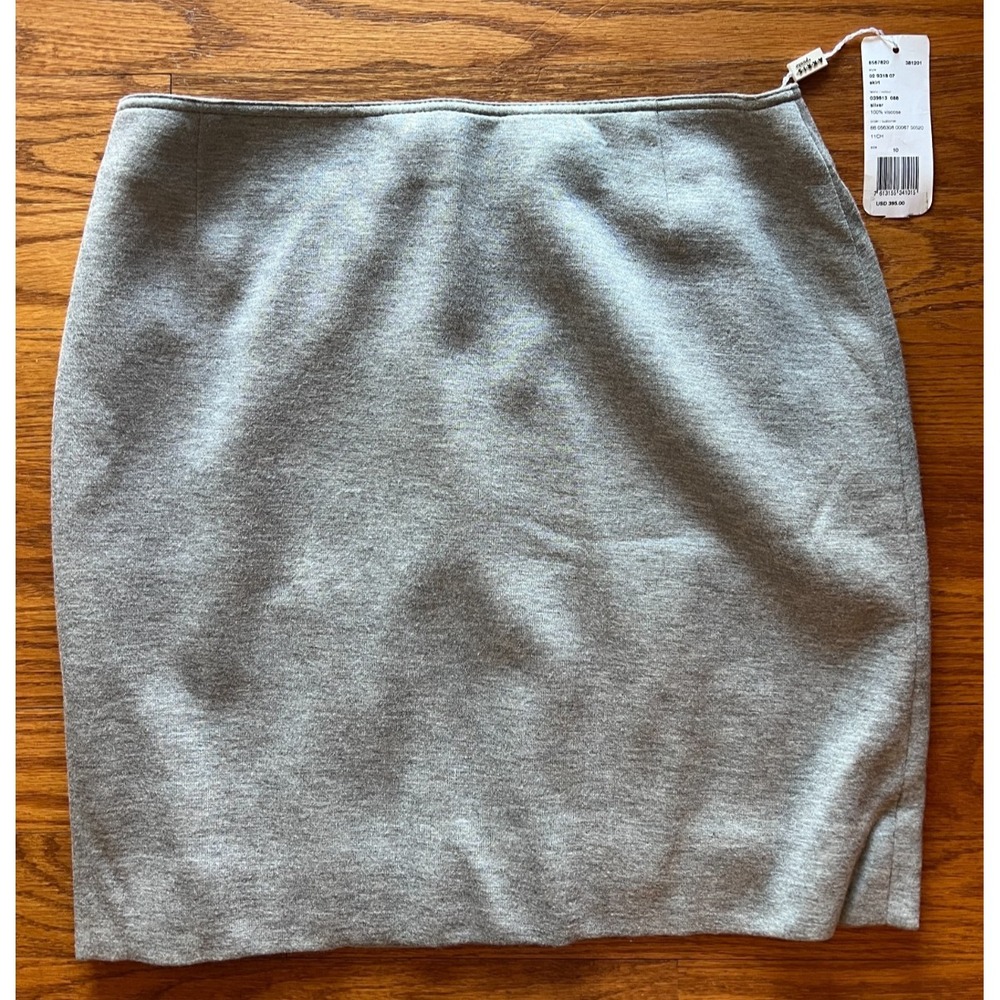 Akris Women's Skirt Silver Gray Career Business Straight Size‎ 10 NEW $395